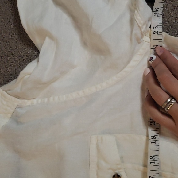 Brooks brothers traditional fit irish linen white large long sleeve button down - Picture 5 of 7